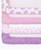 The Peanutshell Fitted Crib Sheets For Baby Girls, 4 Pack Set, Purple Floral