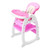 Canddidliike Baby High Chair, 3 In 1 Infant Table And Chair Set, Convertible Booster Seat With Feeding Tray - Pink