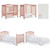 Dream On Me, Naples 4 In 1 Convertible Mini Crib, Dusty Pink