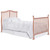 Dream On Me, Naples 4 In 1 Convertible Mini Crib, Dusty Pink