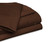 Sgi Bedding 4pc Egyptian Cotton Sheet Set Solid 600tc Chocolate Solid Alberta King 96x96" / 15" Deep