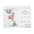 Sloth Aqua And Grey Milestone Baby Blanket By Sweet Jojo Designs