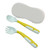 Opolski 1set Food Grade Baby Spoon Food Grade High Toughness Pp Bendable Baby Spoon Fork With Storage Box Set For Home