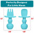 Anbech Toddler Forks And Spoons Baby Led Weaning Silicone Baby Self Feeding Spoons Fork Cutlery Set Infant Training Tableware 6 Months+, 2 Pack