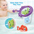 Baby Bath Fishing Toys, Bathtub Pool Toys Set With Fishing Pole & Net, Bath Toys For 1 Year Old Toddler Boys Girls