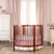 Dream On Me Sophia Posh Circular Mini Crib, Espresso