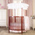 Dream On Me Sophia Posh Circular Mini Crib, Espresso