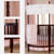 Dream On Me Sophia Posh Circular Mini Crib, Espresso