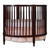 Dream On Me Sophia Posh Circular Mini Crib, Espresso