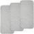 Bamboo Quilted Thicker Waterproof Changing Pad Liners, 3 Count (gray)waterproof Changing Pad Liners Washable Absorbent Bamboo Terry With Non-slip Back