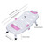 Anqidi Toddler Shampoo Chair Bather Pp Eva Tpe Kids Hair Washing Bath Seat Children Head Hair Rinser Salon Chair (pink+white)