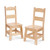 Melissa & Doug Solid Wood Chairs, Set Of 2 - Light Finish Furniture For Playroom