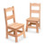 Melissa & Doug Solid Wood Chairs, Set Of 2 - Light Finish Furniture For Playroom