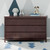 Storkcraft Alpine 6 Drawer Modern Horizontal Dresser Espresso Finish