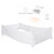 Fjofpr Tools Crib Bed Fence Soft Bag Stitching Bed Bed Surround Breathable Cotton Anti-collision Baby Bed Surround Kit Hot