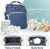 Baby Diaper Bag Backpack With Changing Station For Boy Girl,portable Bassinets With Usb Charging Port, Multifunction Waterproof Travel Back Pack , Dad Mom Travel Large Blue Diaper Bags