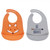Hudson Baby Infant Boy Silicone Bibs 2pk, Fox, One Size