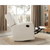 Naomi Home Odelia Swivel Glider Rocker Recliner Microfiber, Cream