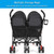 Infans Foldable Twin Baby Double Stroller Kids Ultralight Umbrella Stroller Pushchair