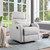 Suite Bebe Aubrey Recliner In Blanco White Fabric