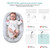 Kakiblin Newborn Lounger, Co Sleeping Nest Soft Crib Bassinet For For 0-12m, Gray