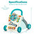 Gymax Baby Walker Sit-to-stand Learning Walker W/ Projection Music Wand Blue