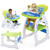 Kepooman 3 In 1 Baby High Chair, Adjustable Convertible Play Seat Booster Toddler With Feeding Tray - Green