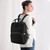 Lequeen Stylish Waterproof Insulated Zipper Pockets Backpack Diaper Bag, Black