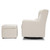 Carter's By Davinci  Adrian Swivel Glider With Storage Ottoman In Ivory Boucle