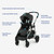Graco Modes Nest2grow Travel System Stroller, Black