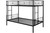 Metal Bunk Beds, Dfito Modern Twin Over Twin Bunk Beds With Safety Guard Rails And 1 Side Ladders, Heavy-duty Bed Frames, Twin Bed Frame No Box Spring Needed For Office Dorm/school/home, Black, Dj181