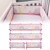 Fjofpr Crib Bed Fence Soft Bag Stitching Bed Bed Surround Breathable Cotton Anti-collision Baby Bed Surround Kit Storage Trunks & Bag
