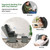 Gymax Wood Glider & Ottoman Cushion Set Baby Nursery Rocking Chair Dark Grey