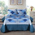Honeilife 3 Piece Quilt Set Microfiber Bedspreads, Blue And White Porcelain Pattern, Queen Size