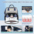 Merece Diaper Bag Backpack With Changing Station, Waterproof Multi-functional Unisex Baby Pack & Usb Charging Port-blue