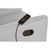 Evolur Raleigh Reclining Rocker Glider With Back Massager In Light Grey