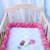 Fleinnghoz Braided Crib Bumper Twisted Bed Circumference Knot