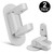 Door Lever Lock (2 Pack) Child/pets Proof Baby Proofing Door Handle Lock Latches 3m Adhesive - Child Safety Locks (white)