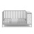 Storkcraft Malibu 3-in-1 Convertible Baby Crib, Pebble Gray With White