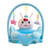 Cartoon Baby Infant Learning Sit Chair Baby Support Seat (blue W/ Pole)