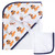 Hudson Baby Infant Boy Cotton Hooded Towel And Washcloth 2pc Set, Nerdy Fox, One Size