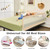 Bed Rails For Toddlers, 71'' Extra Long, Swing Down Bed Guard W/ Safety Strap, Folding Baby Bedrail For Kids Twin, Double, Full Size Queen & King Mattress (71-inch, Beige)