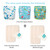 Charlie Banana - 3 Diapers 6 Inserts One Size Hybrid Aio, Florida Safari Blue