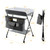 Gymax Height Adjustable Baby Changing Table Portable Newborn Nursery Organizer With Wheel