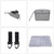 Soho Backpack Diaper Bag, Kenneth, Gray, 6 Piece Set