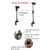 Vonter Bicycle Mount Holder Umbrella Bar Holder Wheelchair Baby Chair Bike Umbrella Frame Stand Handle Umbrella Connector Stroller Holder Moped Bike Mount Holder For Sunny Rain Umbrella