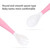 Cnkoo Baby Utensils Spoons Forks With Travel Safe Case For Toddler Babies, Feeding Training Spoon Easy Grip Bendable Perfect Self Feeding Learning Stand Spoons Forks Pink