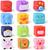 Fun Little Toys 12 Pcs Kids Bath Toys, Soft Cube Bath Squirters For Toddler,kids,birthday Gifts For Boys,girls