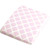 Kushies Bassinet Fitted Flannel Sheet, Lattice Pink