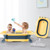 Folding Baby Bath - Portable Baby Bathtub Newborn To Toddler - Baby Bathtub For Girls And Boys, Yellow